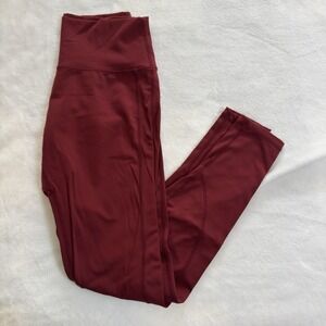 Buffbunny Pants Womens Size Large Red Leggings Yoga Athleisure Stretch Gym